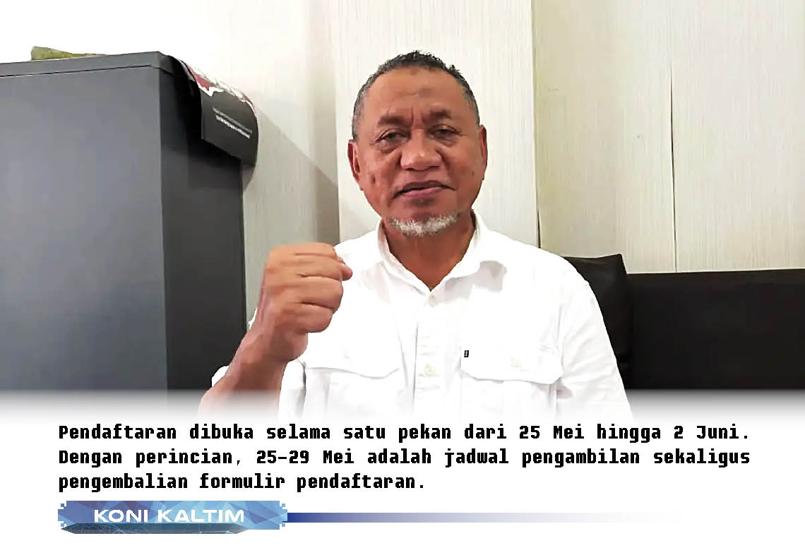 pendaftaran-calon-ketua-koni-kaltim-dibuka-besok-ego-arifin-sebut-pengambilan-formulir-bisa-diwakilkan