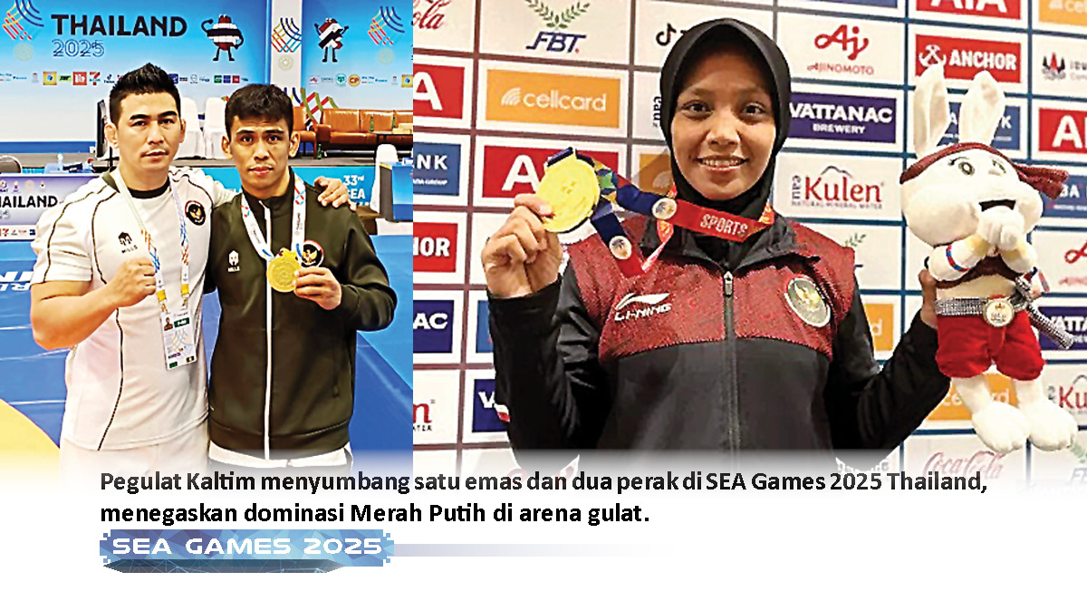 gulat-kaltim-bersinar-di-sea-games-2025-thailand-satu-emas-dan-dua-perak-yang-diraih-lewat-proses-panjang-dan-pengorbanan